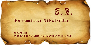 Bornemisza Nikoletta névjegykártya